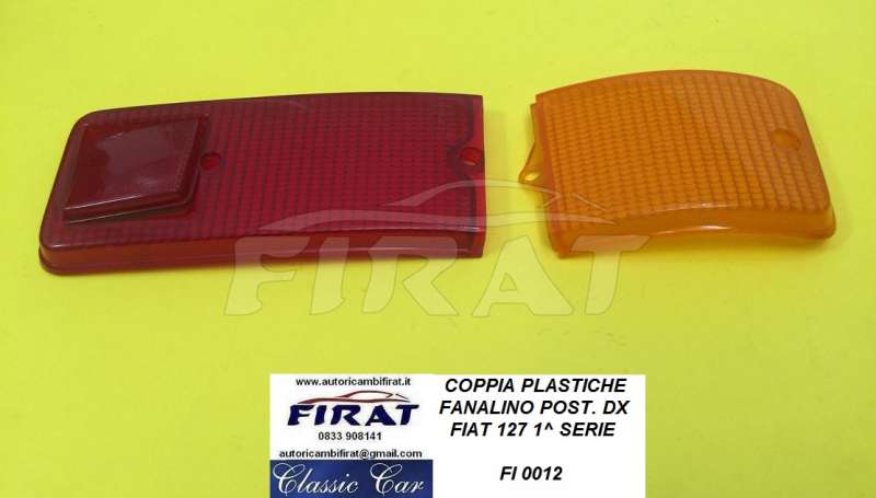 PLASTICA FANALINO FIAT 127 1 SERIE POST.DX